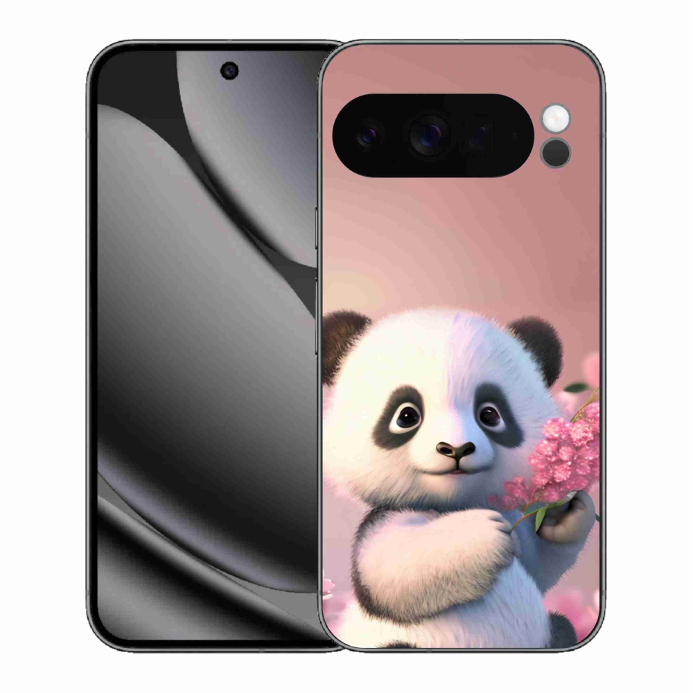 Gelový kryt mmCase na Google Pixel 10 Pro XL - roztomilá panda