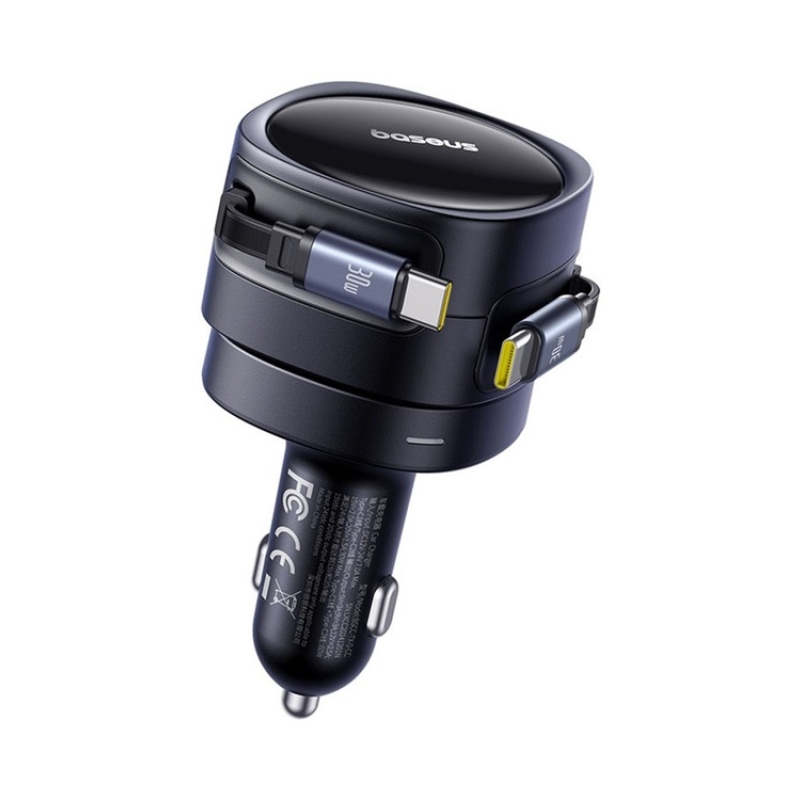Baseus Enjoyment Max Nabíječka do Auta USB-C/USB-C 60W Cosmic Black