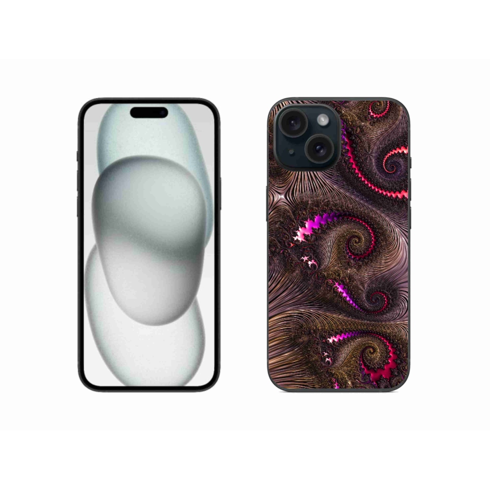 Gelový kryt mmCase na iPhone 15 - abstraktní motiv 24