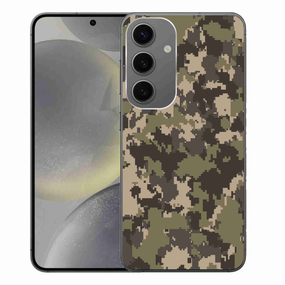 Gelový kryt mmCase na Samsung Galaxy S24+ - maskáčový vzor 12
