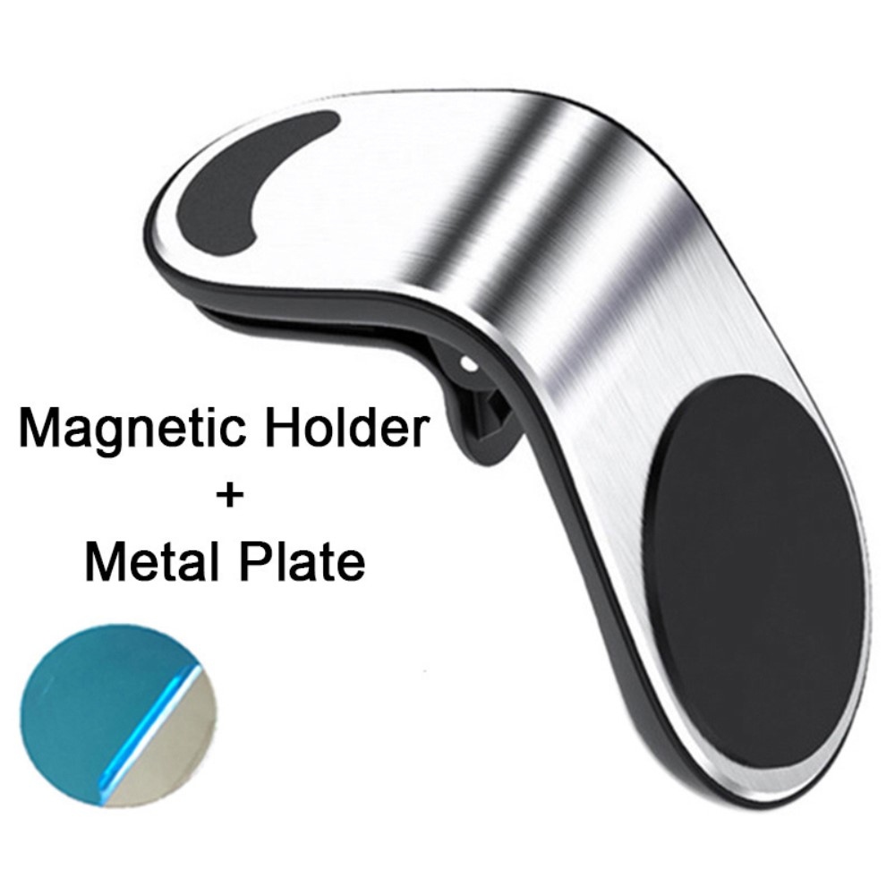 F3 magnetický držák na mobil do větráčku - stříbrný