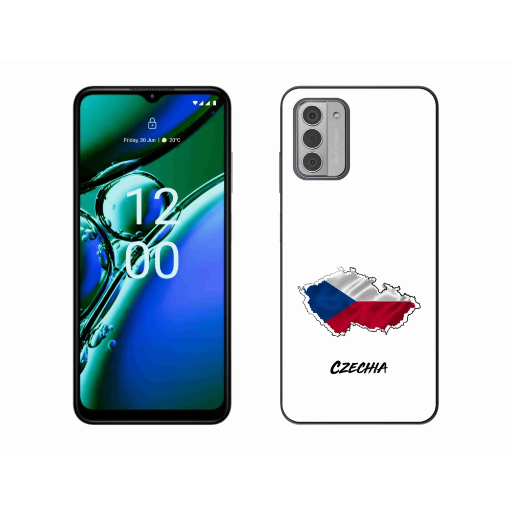 Gelový kryt mmCase na Nokia G42 - Czechia bílé pozadí