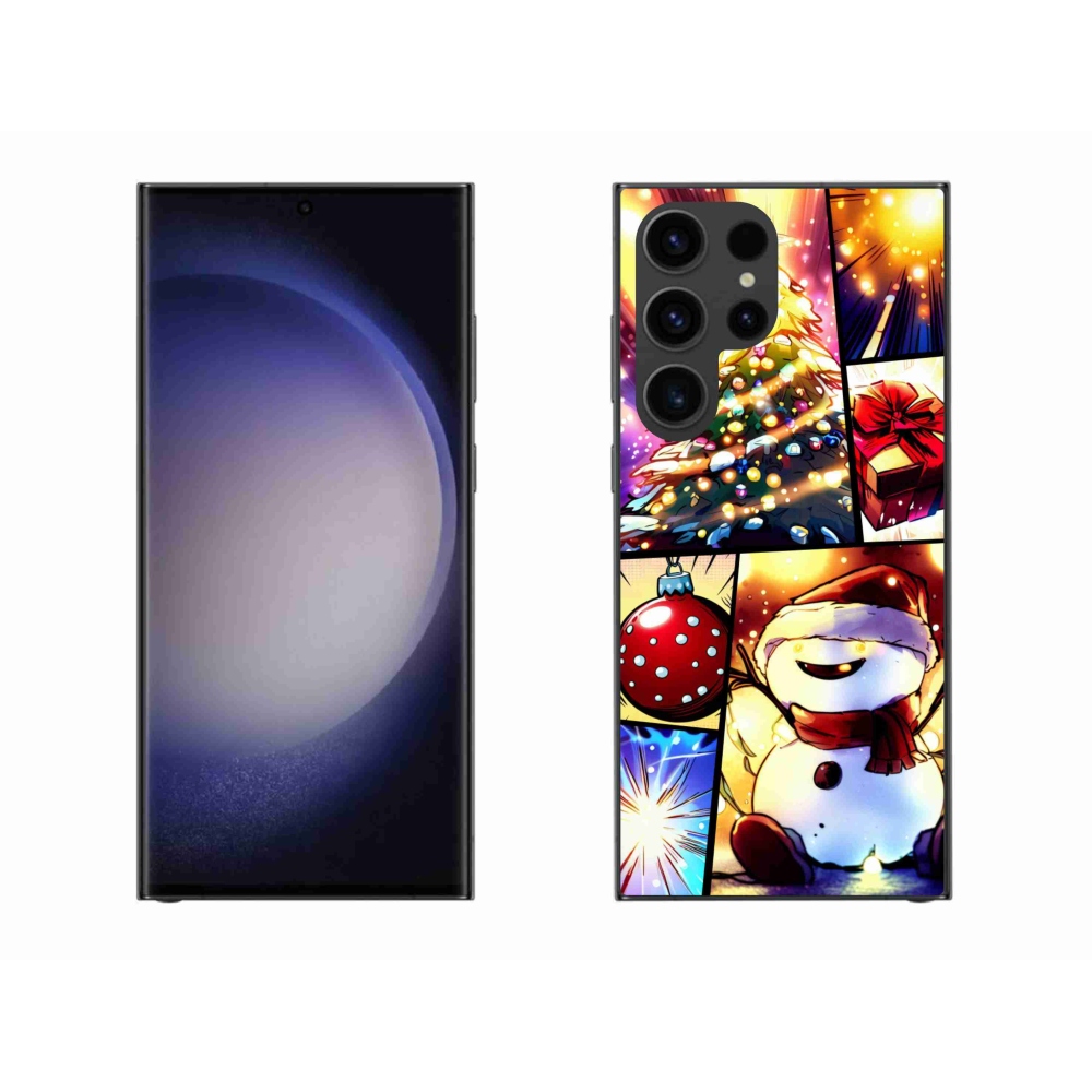Gelový kryt mmCase na Samsung Galaxy S23 Ultra 5G - vánoční motivy 1