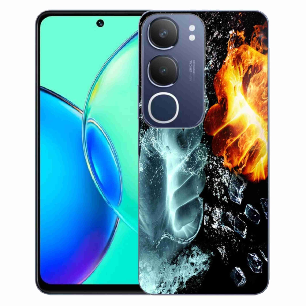 Gelový kryt mmCase na Vivo Y19s - voda a oheň