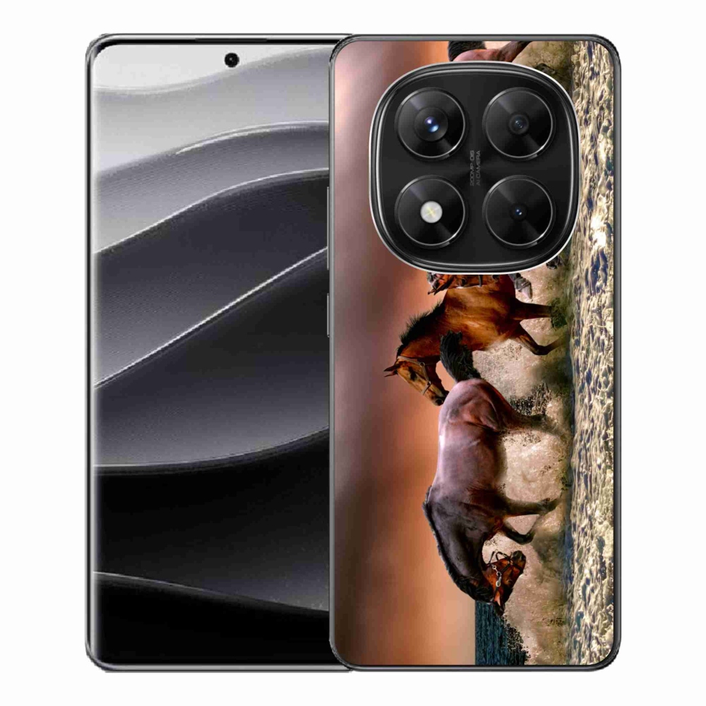Gelový kryt mmCase na Xiaomi Redmi Note 14 Pro 5G/Poco X7 5G - koně 1