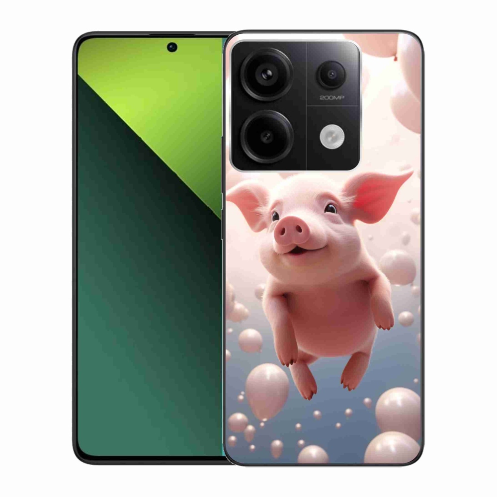 Gelový kryt mmCase na Xiaomi Redmi Note 13 Pro 5G/Poco X6 5G - prasátko s balónky