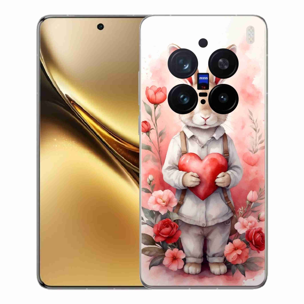 Gelový kryt mmCase na Vivo X200 Pro 5G - zajíc se srdíčkem