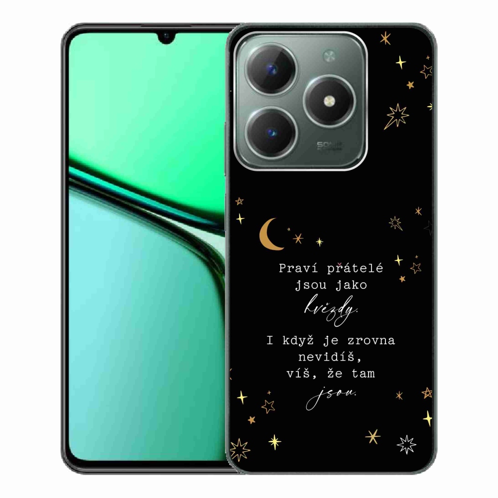 Gelový kryt mmCase na Realme C61 - citát 6 černé pozadí