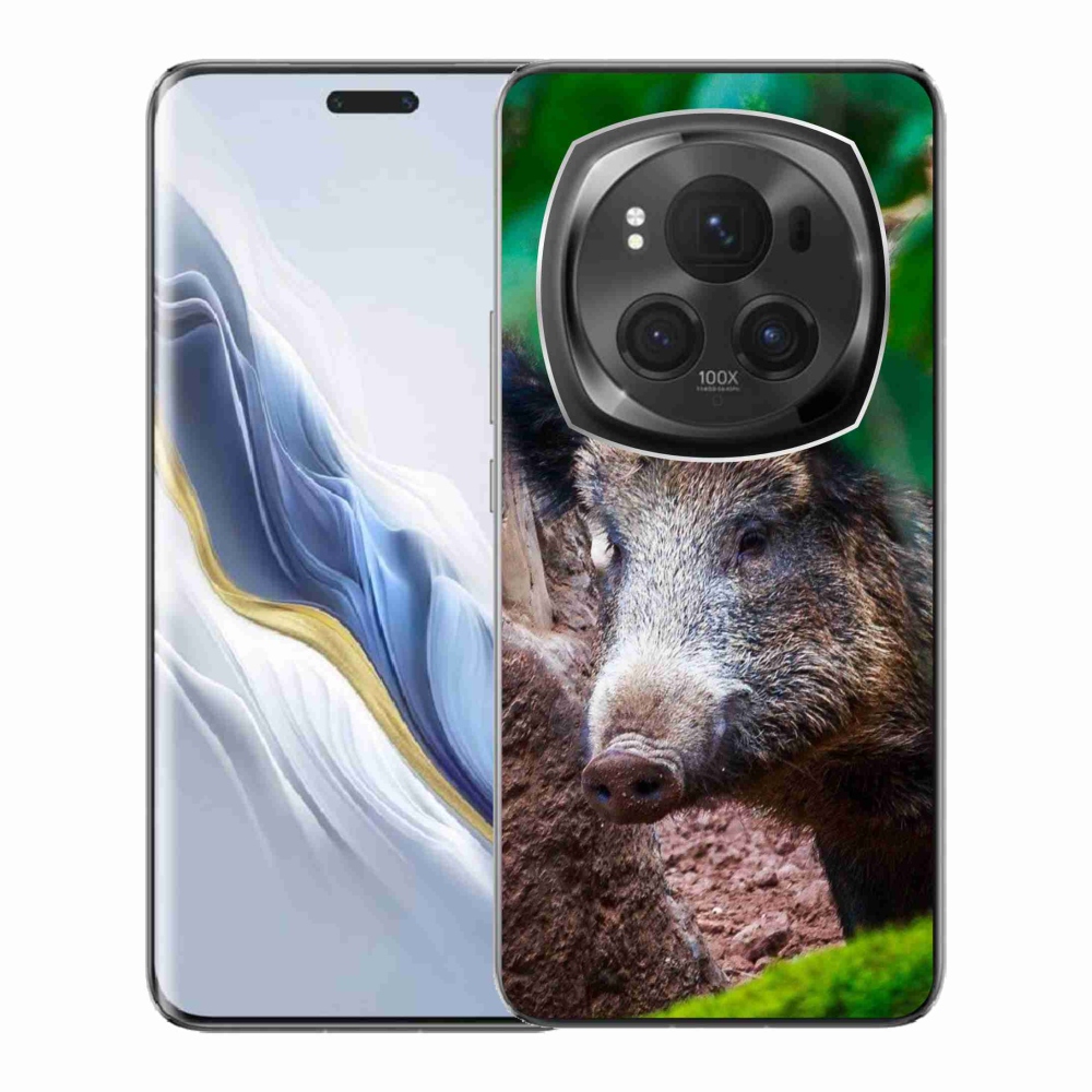 Gelový kryt mmCase na Honor Magic 6 Pro 5G - divoké prase