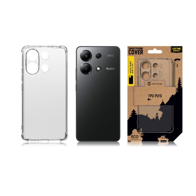 Tactical TPU Plyo Kryt pro Xiaomi Redmi Note 13 4G Transparent