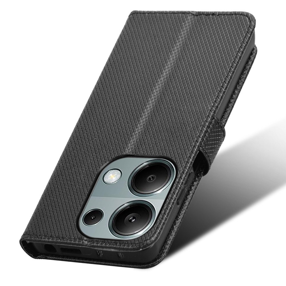 Diamond knížkové pouzdro na Xiaomi Redmi Note 14S/Note 13 Pro 4G/Poco M6 Pro - černé