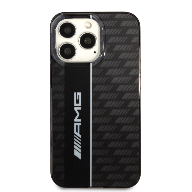 AMG Carbon Pattern Zadní Kryt pro iPhone 13 Pro Black