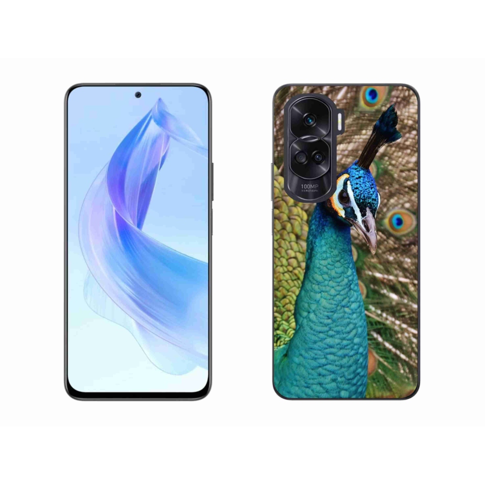 Gelový kryt mmCase na Honor 90 Lite - páv