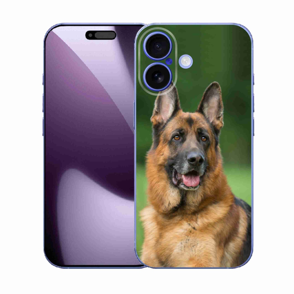 Gelový kryt mmCase na iPhone 17 - německý ovčák