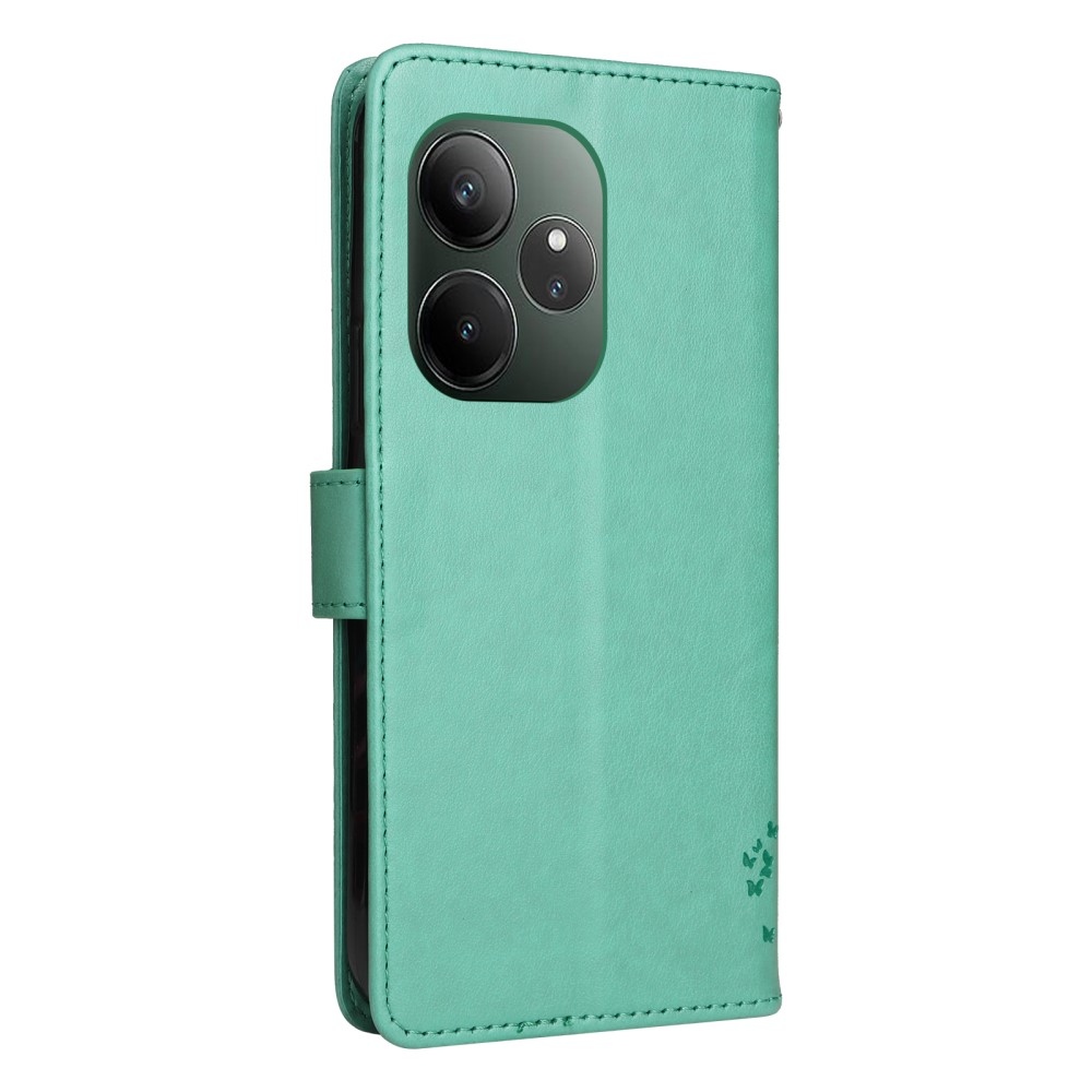 Tree knížkové pouzdro na Realme GT 6 5G/GT 6T 5G - modrozelené