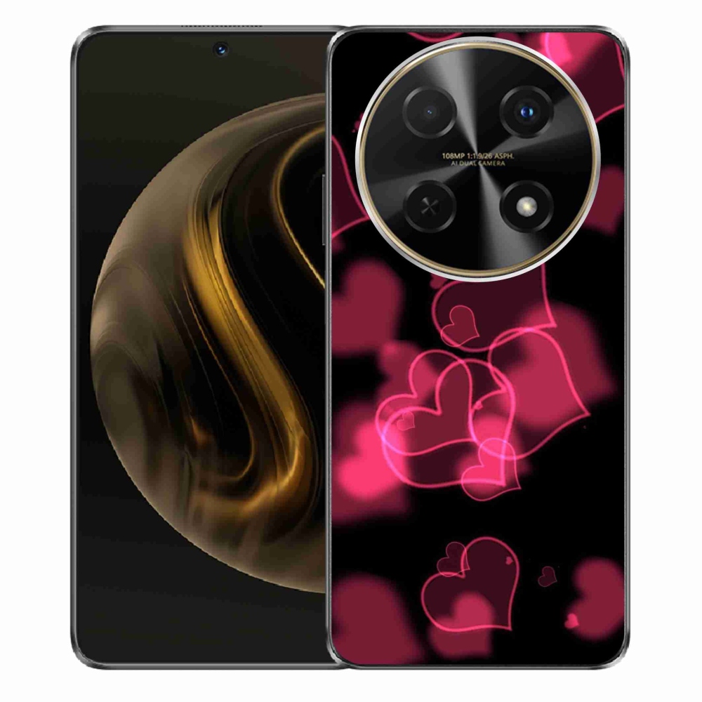 Gelový kryt mmCase na Huawei Nova 12i - červená srdíčka