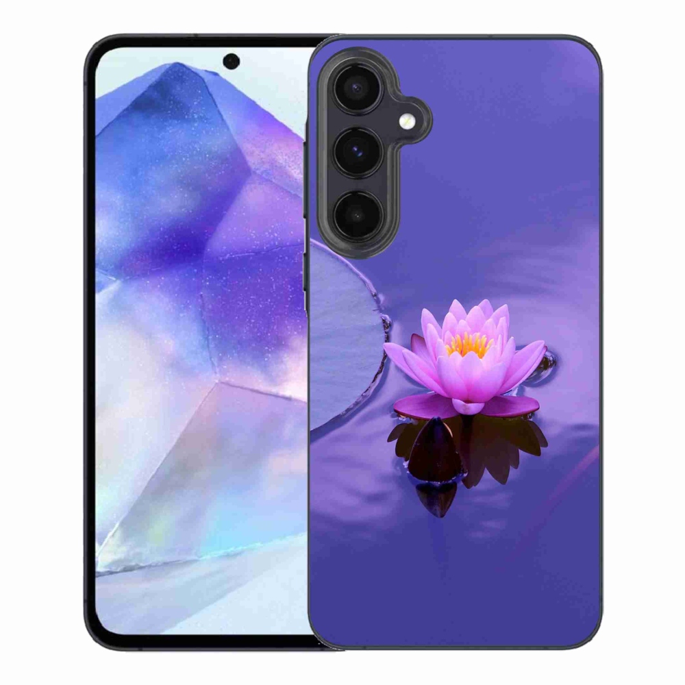 Gelový obal mmCase na Samsung Galaxy A55 5G - květ na hladině
