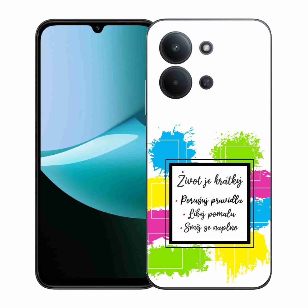 Gelový kryt mmCase na Xiaomi Redmi 15C 4G (171mm)/Poco C85 4G (171mm) - citát 5 bílé pozadí