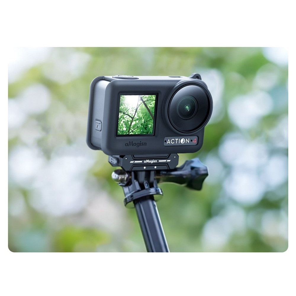 AMAGISN silikonový ochranný obal pro DJI Osmo Action 4 a Action 3 - modrý