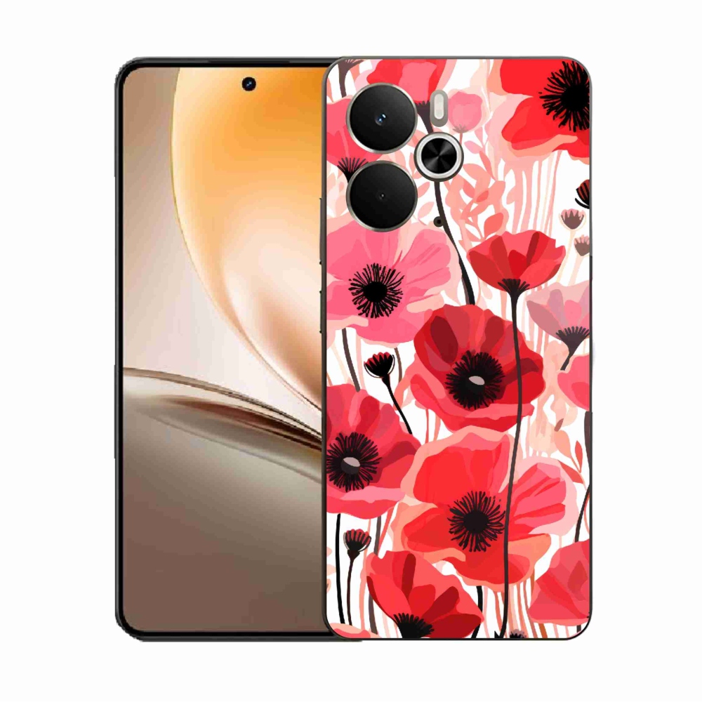Gelový kryt mmCase na Realme 14 5G - vlčí mák 1