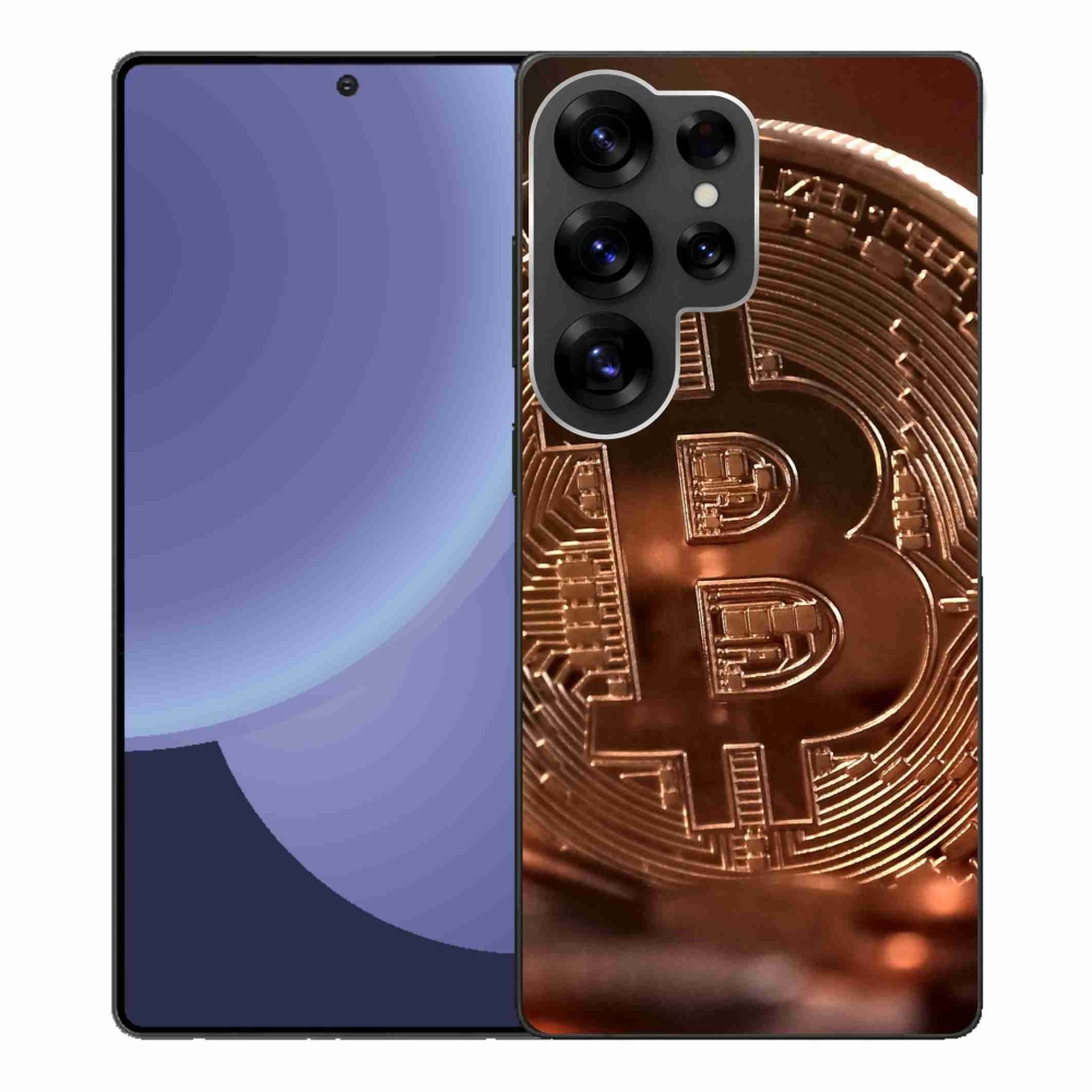 Gelový kryt mmCase na Samsung Galaxy S25 Ultra - bitcoin