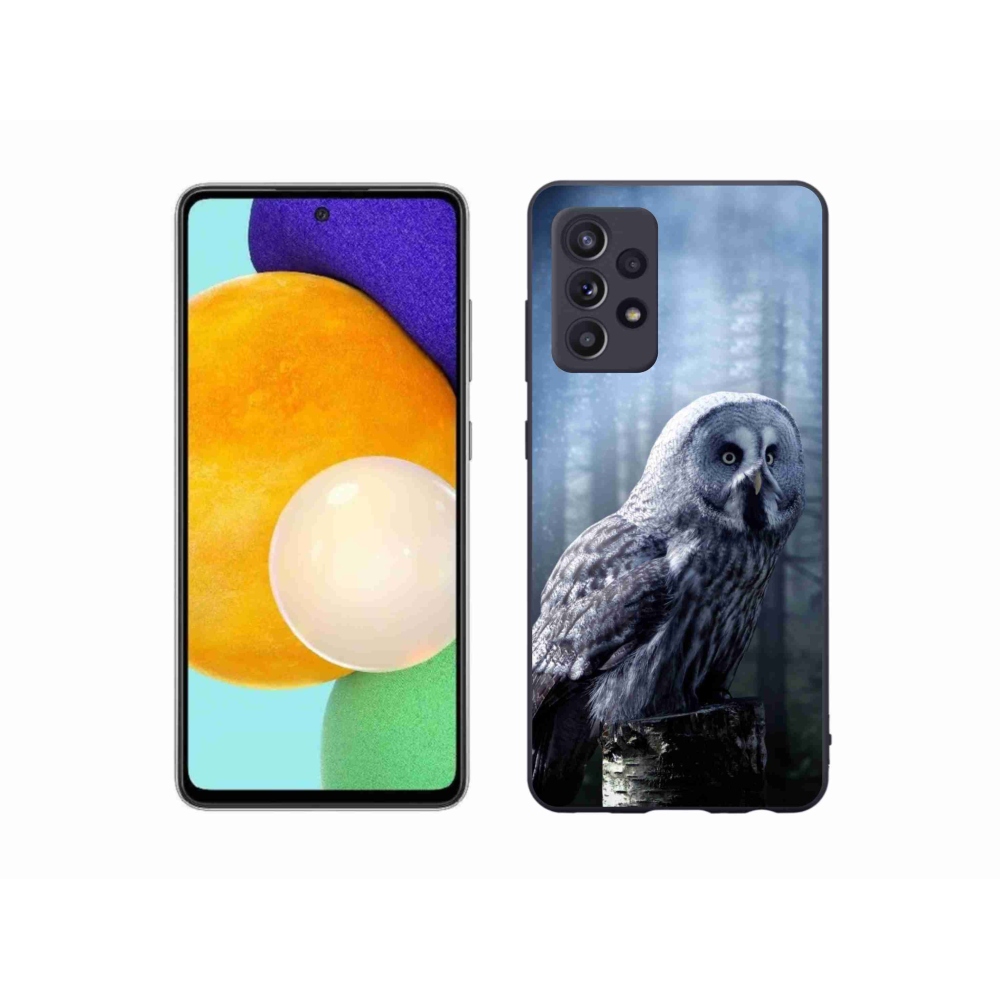 Gelový kryt mmCase na Samsung Galaxy A52s 5G - sova