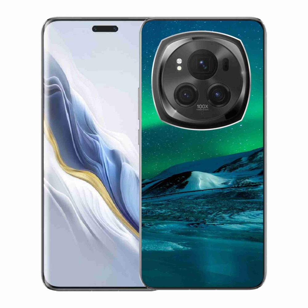 Gelový kryt mmCase na Honor Magic 6 Pro 5G - polární záře