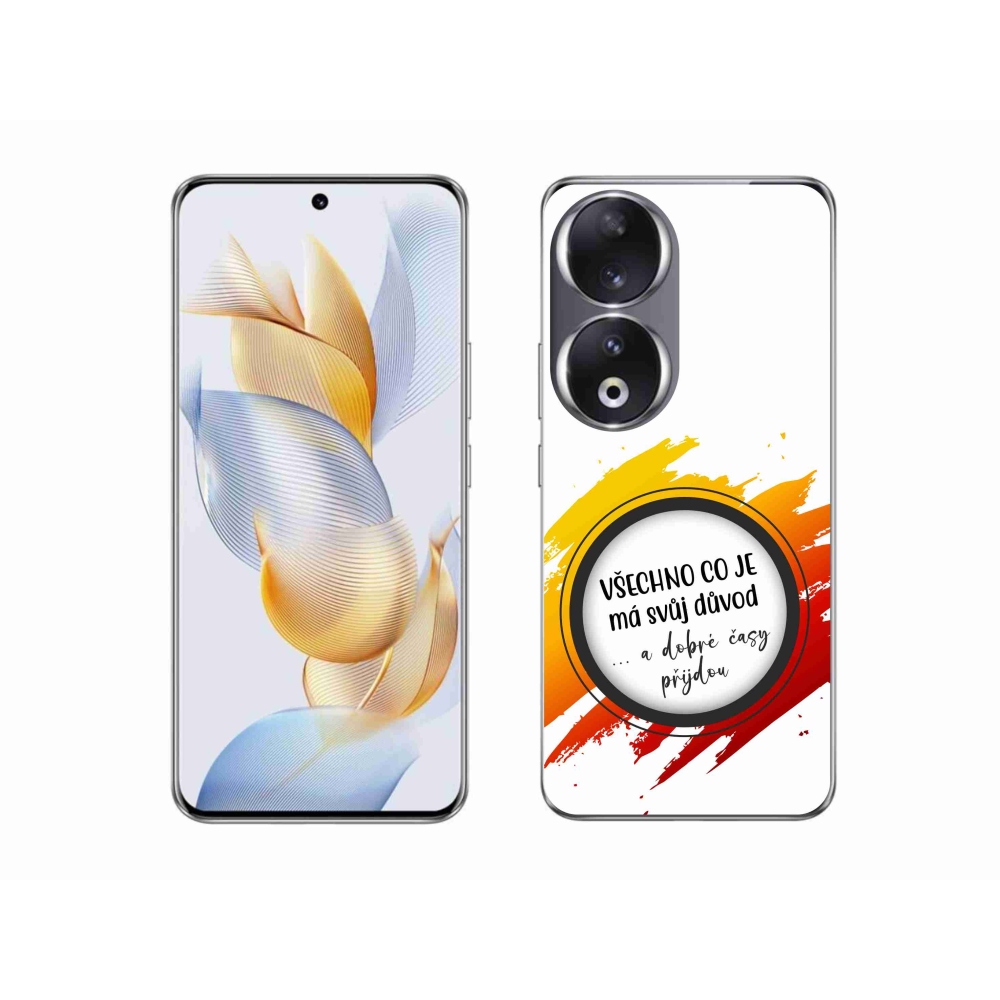 Gelový kryt mmCase na Honor 90 - citát 3 bílé pozadí