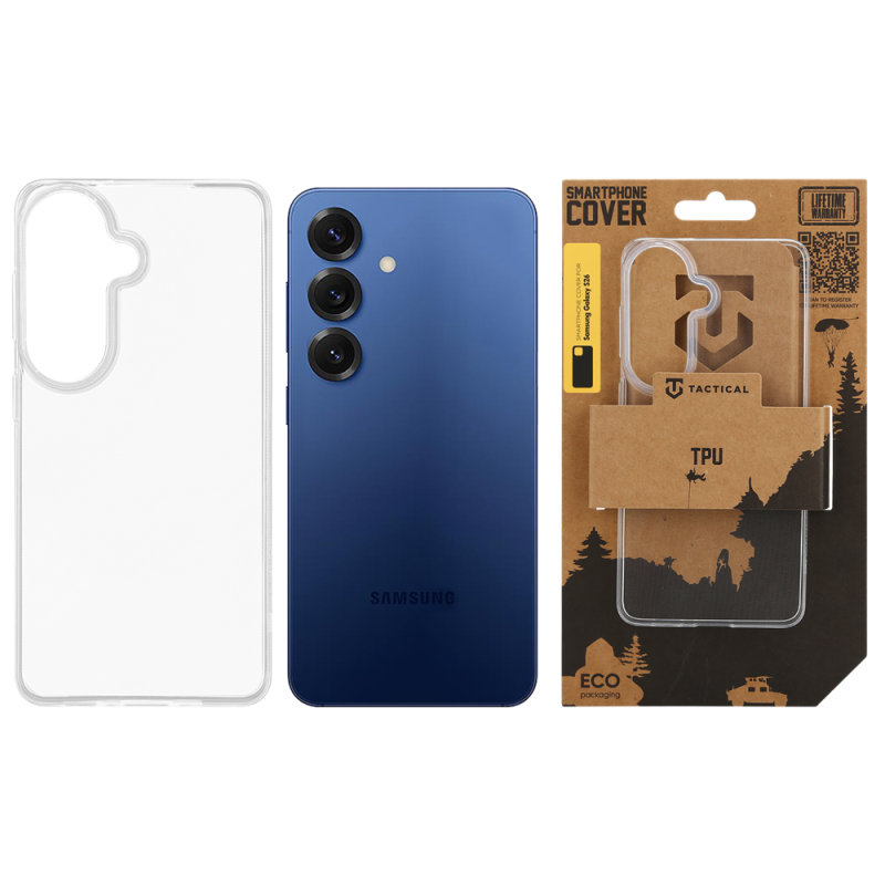 Tactical TPU Kryt pro Samsung Galaxy S26 Transparent