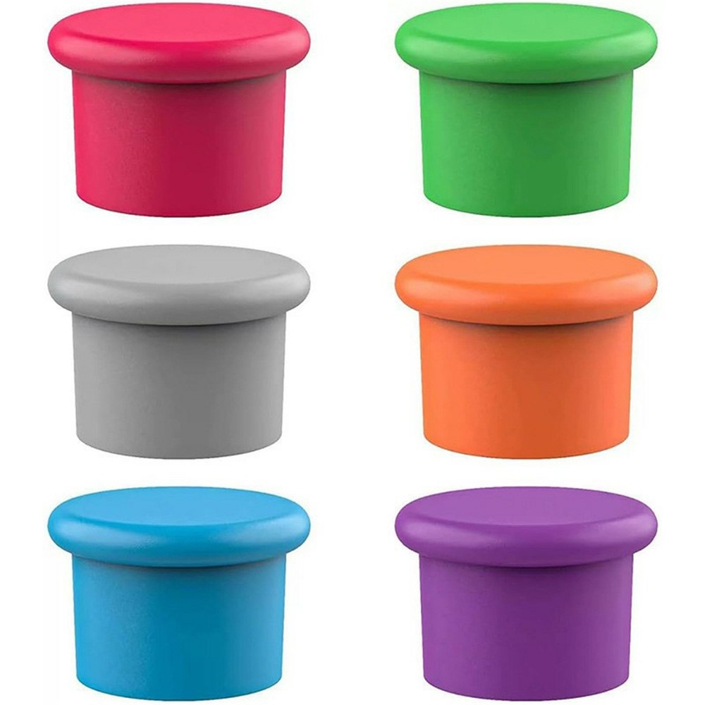 Sada silikonových uzávěrů na lahve proti úniku tekutin 6 ks