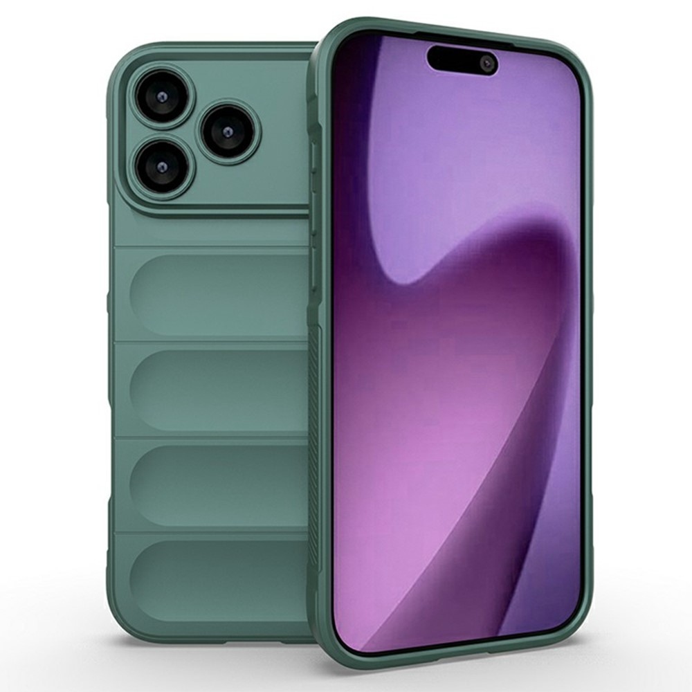 Rugg odolný gelový obal na iPhone 17 Pro - zelený