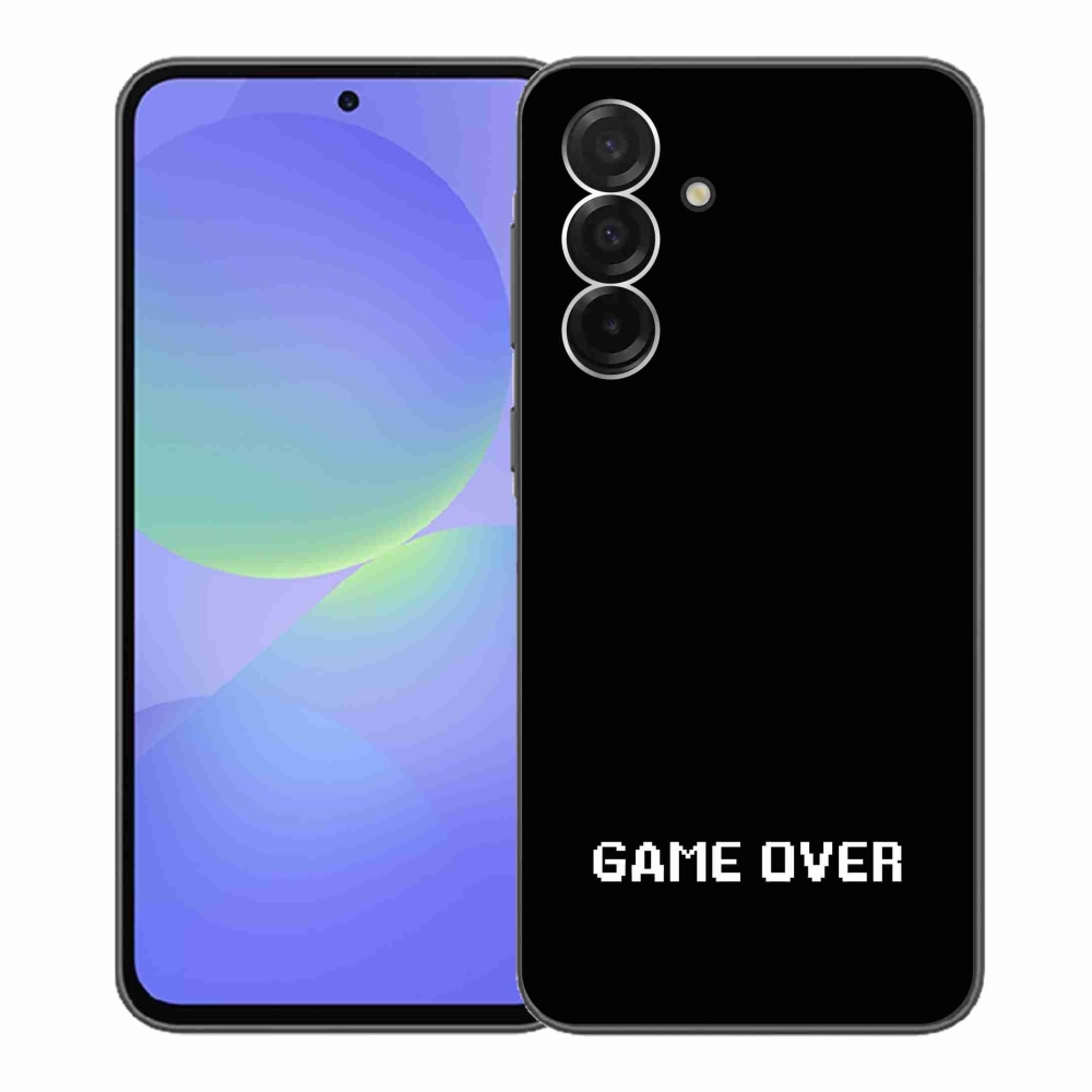 Gelový kryt mmCase na Samsung Galaxy A36 5G - game over černé pozadí