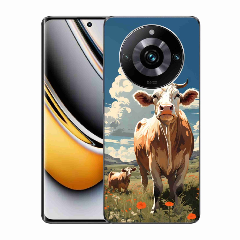 Gelový kryt mmCase na Realme 11 Pro/11 Pro+ - krávy na louce