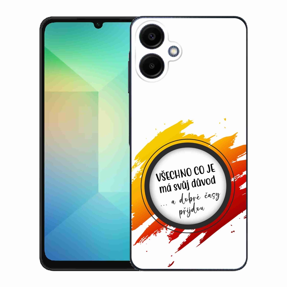 Gelový kryt mmCase na Samsung Galaxy A06 4G - citát 3 bílé pozadí