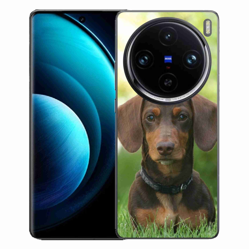 Gelový obal mmCase na Vivo X100 Pro 5G - hnědý jezevčík