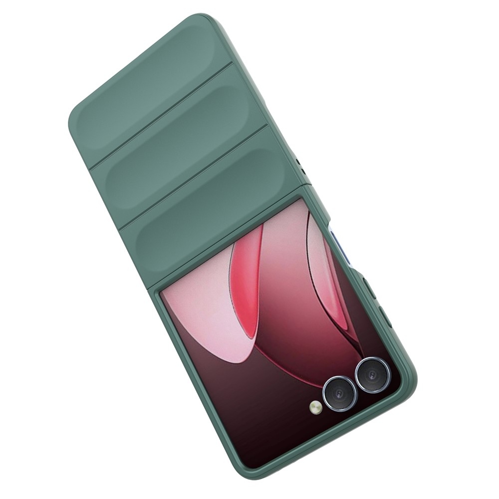 Rugg odolný gelový obal na Samsung Galaxy Z Flip7 5G - zelený