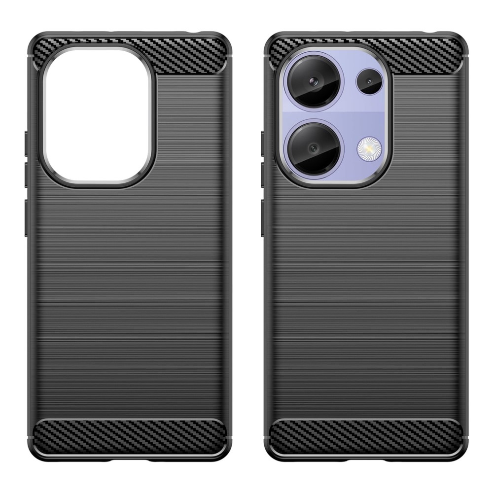 Carbon odolný gelový obal na Xiaomi Redmi Note 13 Pro 4G/Poco M6 Pro - černý