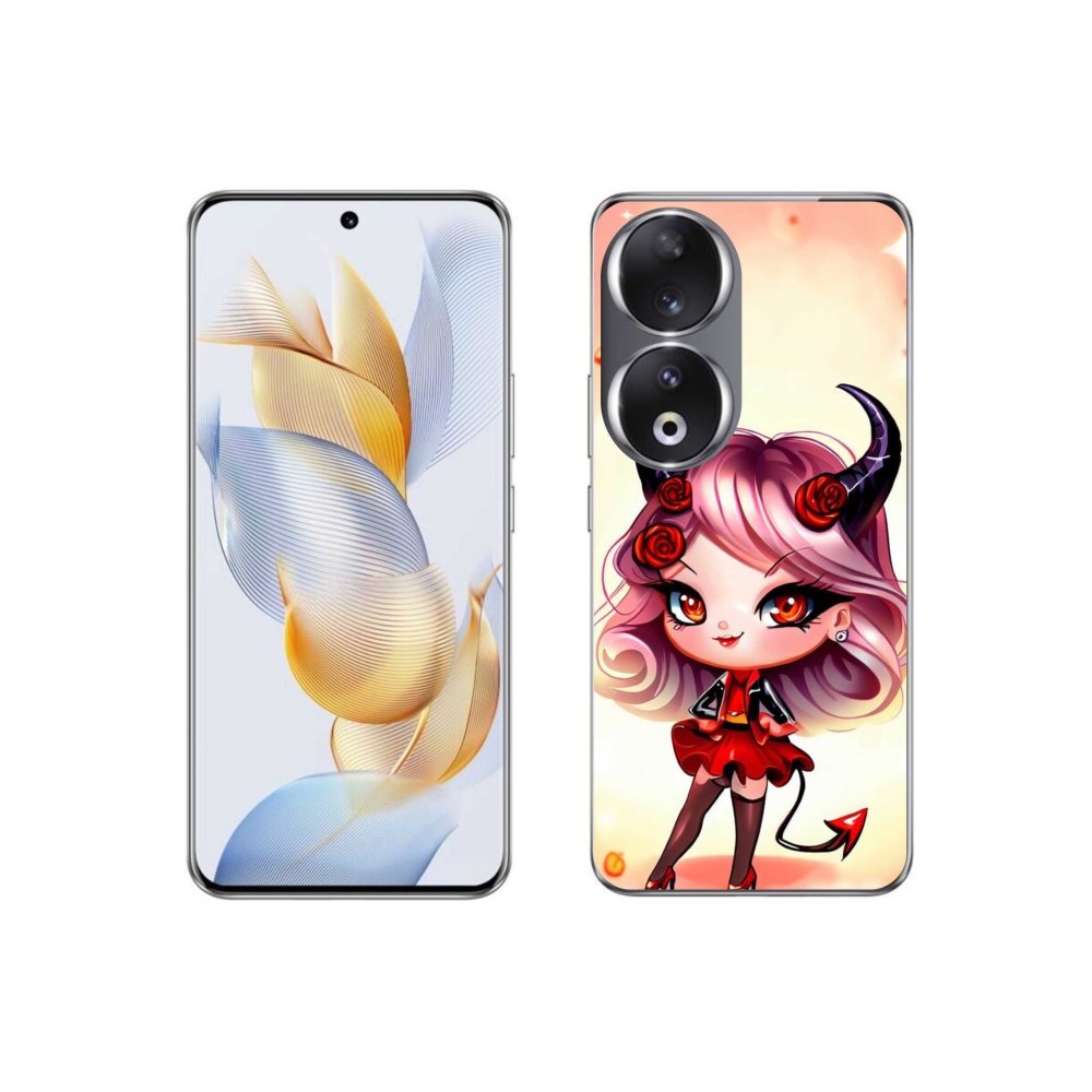 Gelový kryt mmCase na Honor 90 - kreslená čertice