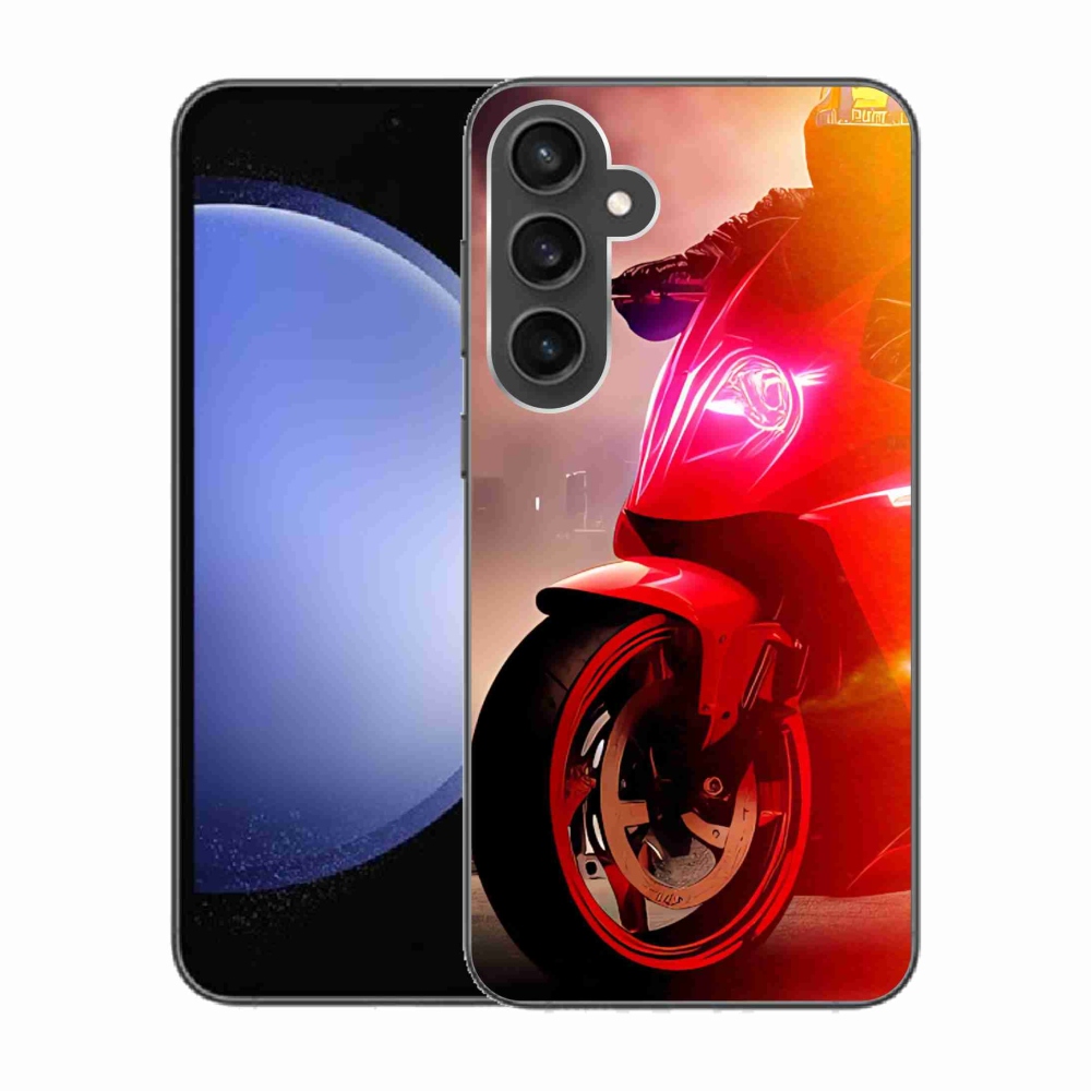Gelový kryt mmCase na Samsung Galaxy S23 FE - motorka