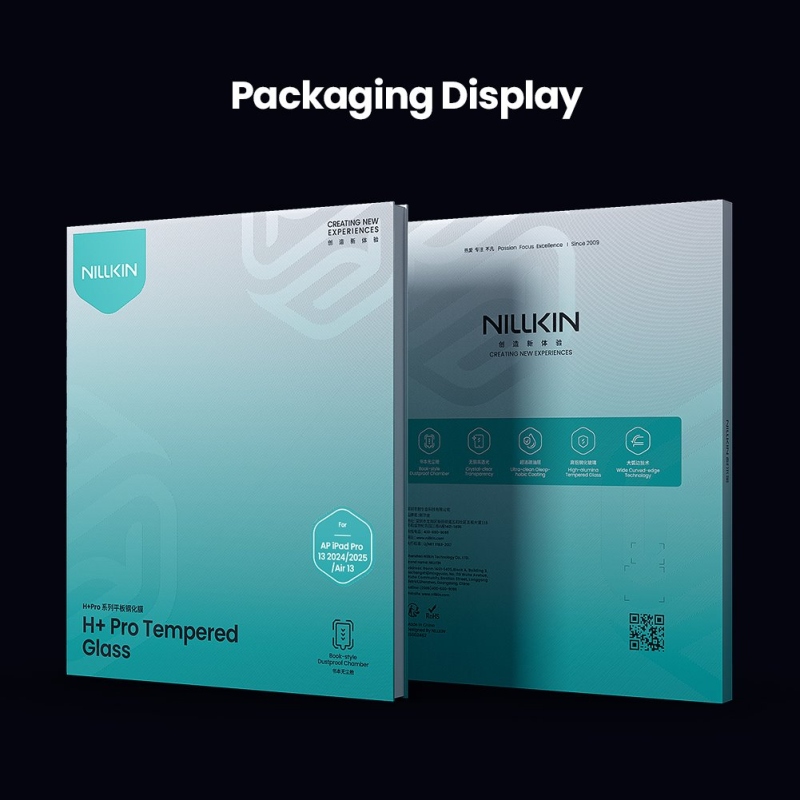 Nillkin Tvrzené Sklo 0.4mm H+ pro iPad Air 13 2024/25/26/Pro 13 2024/25 (s aplikátorem)