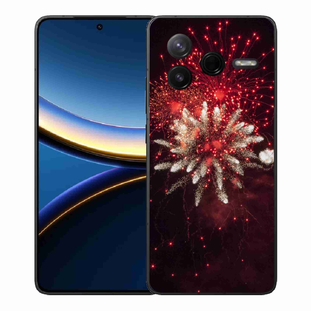 Gelový kryt mmCase na Xiaomi Poco F7 Pro - ohňostroj