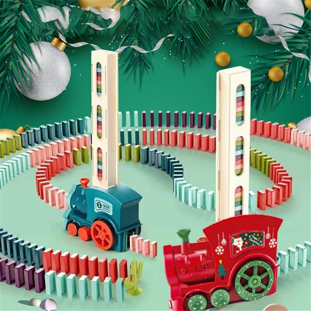 Elektrická domino mašinka s automatickým pokládáním kostek – 120 ks