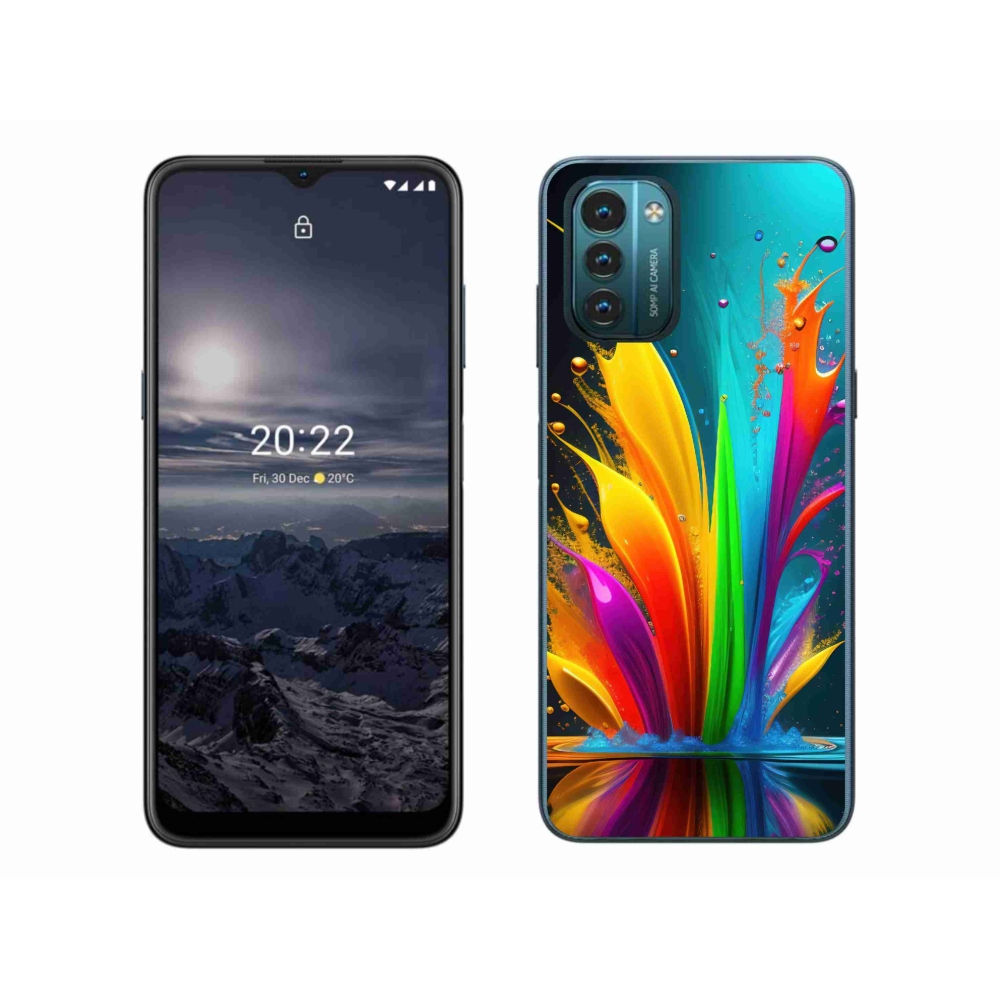 Gelový kryt mmCase na Nokia G11/G21 - abstraktní motiv 1