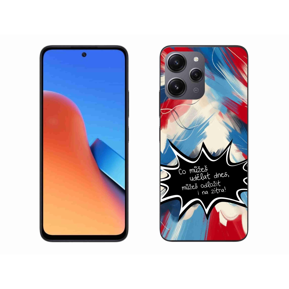Gelový kryt mmCase na Xiaomi Redmi 12 - vtipný text 9 černé pozadí