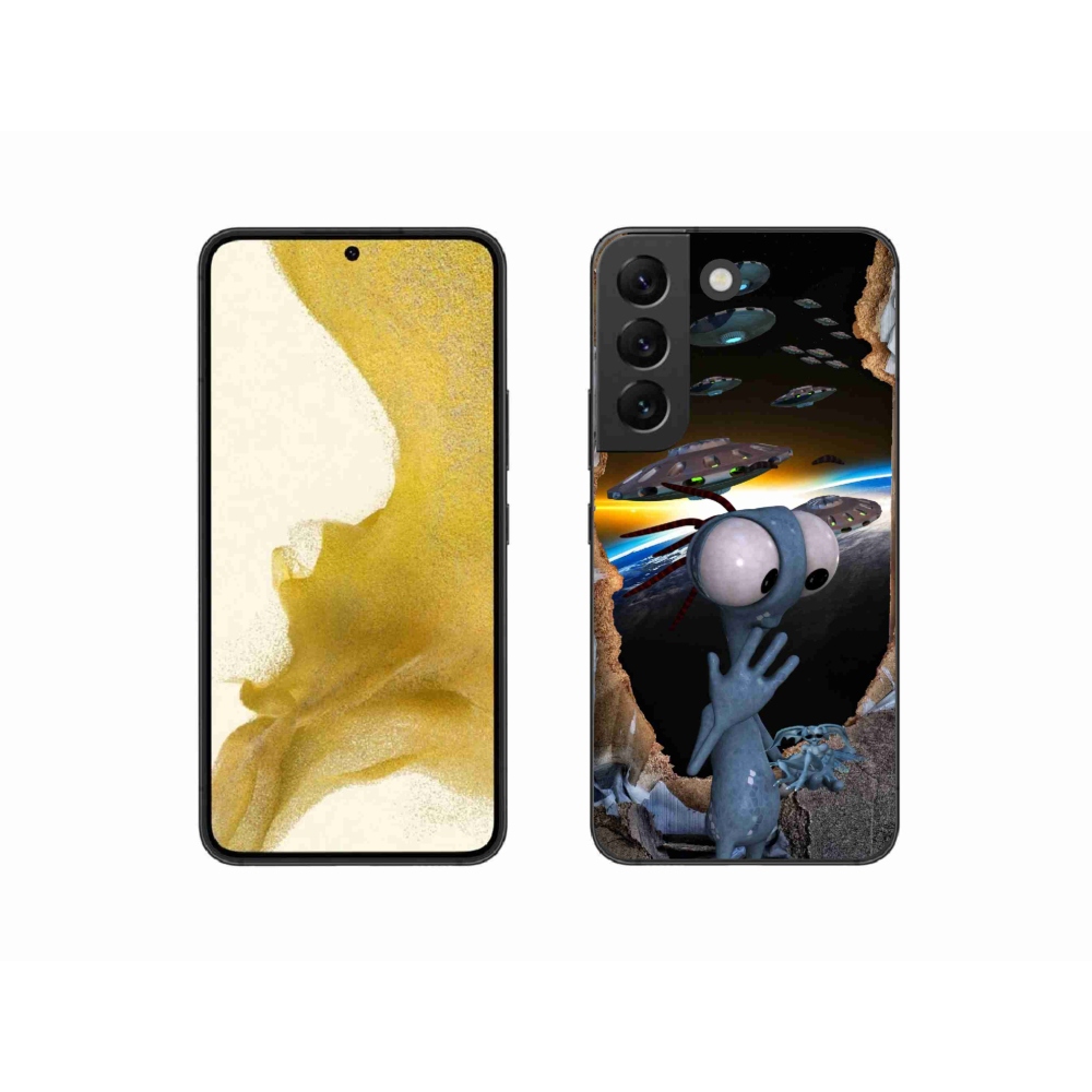 Gelový kryt mmCase na Samsung Galaxy S22 5G - mimozemšťan