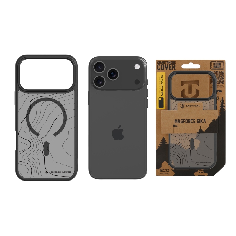 Tactical MagForce Hyperstealth Sika Kryt pro iPhone 17 Pro Max Asphalt