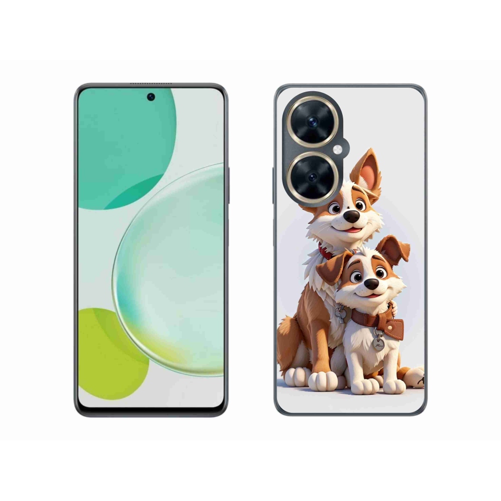 Gelový kryt mmCase na Huawei Nova 11i - kreslení psi