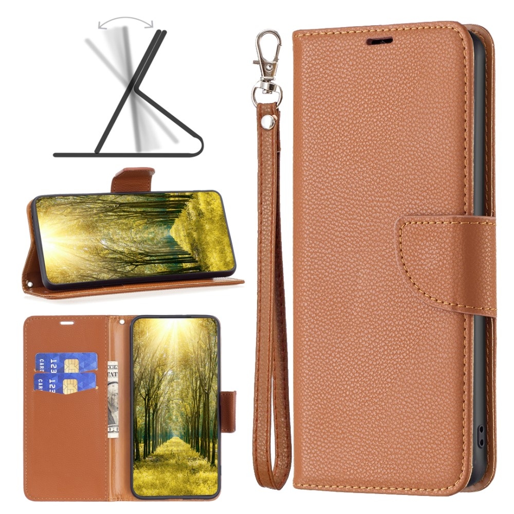 Stand knížkové pouzdro na Xiaomi Redmi Note 13 Pro 5G/Poco X6 5G - hnědé