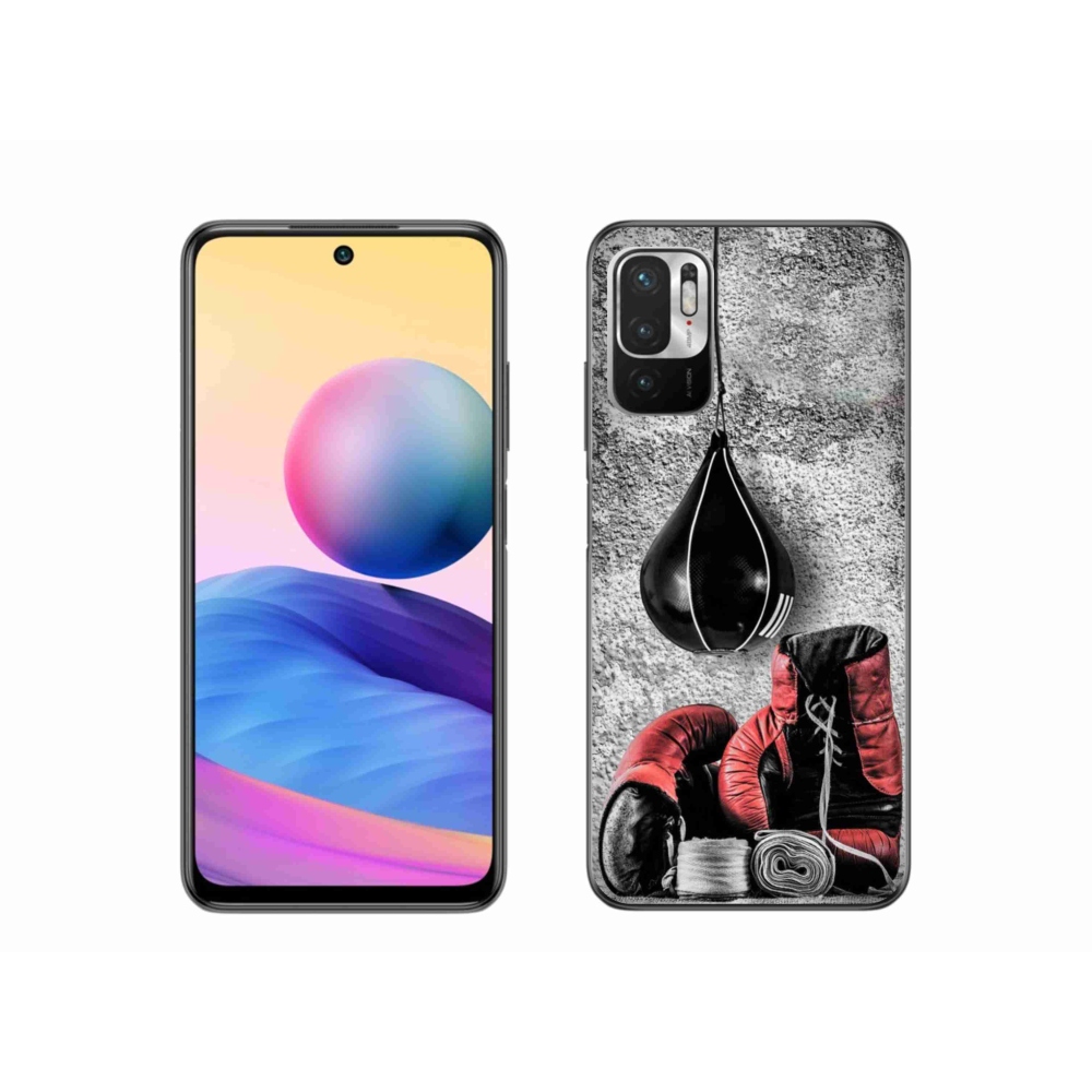 Gelový kryt mmCase na Xiaomi Redmi Note 10 5G - boxovací pytel a rukavice