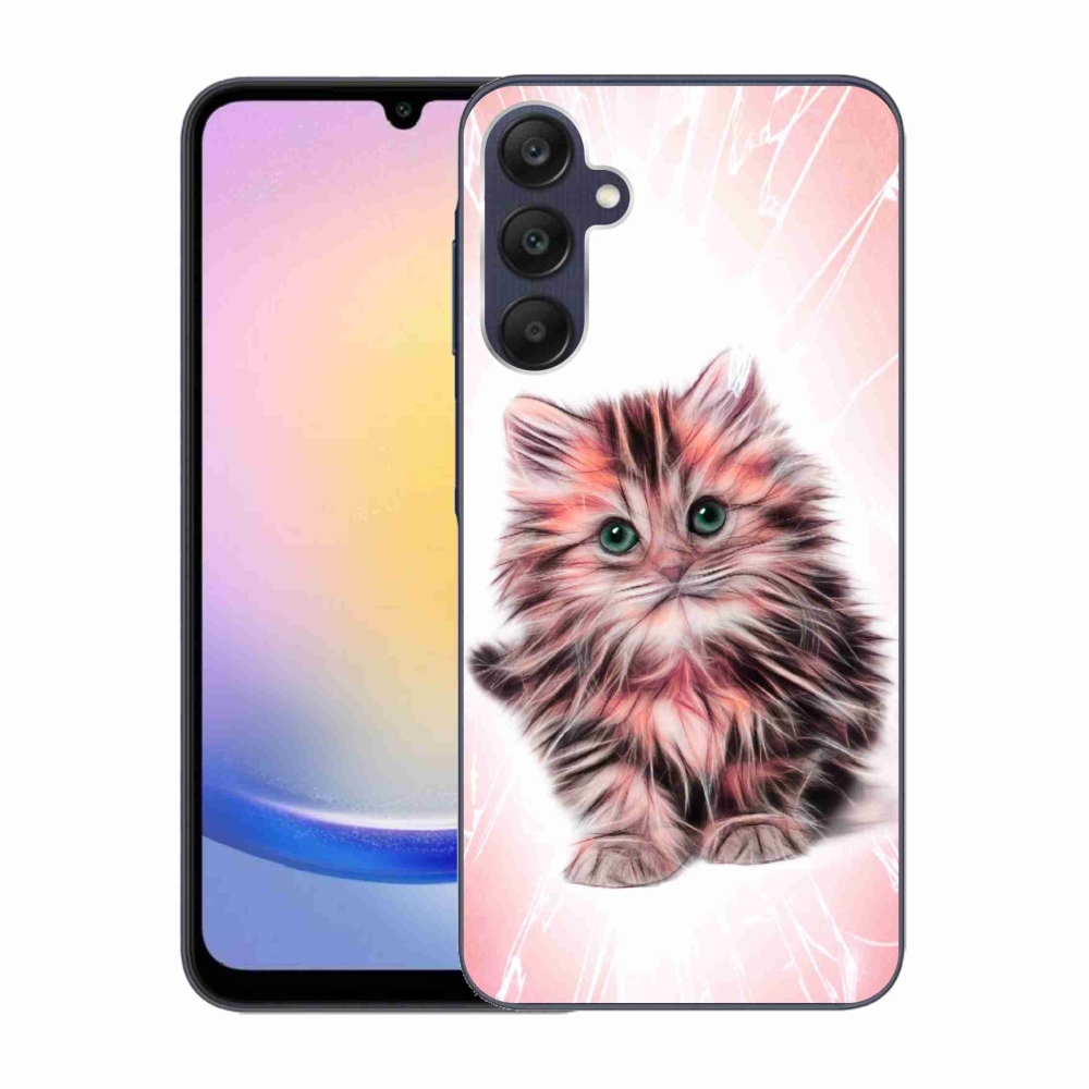 Gelový kryt mmCase na Samsung Galaxy A25 5G - roztomilé kotě